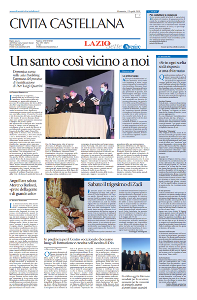 Avvenire - pagina diocesana del 25/04/2021